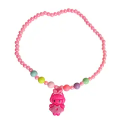 GENERICO - Set De Collares De Juguete Para Niñas + Estuche Corazon X 4u