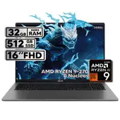 ASUS - PORTÁTIL 16″ RYZEN 9 32GB RAM 512GB SSD WUXGA GRIS + KASPERSKY