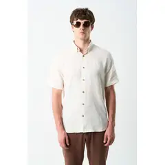VELEZ - Vélez Camisa Manga Corta Semi Fitted Para Hombre Sevilla Arena
