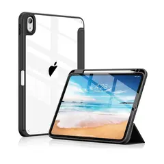 GENERICO - Estuche Protector Smart Clear Magnético Para Ipad 11 (A16) 2025 - Color Negro