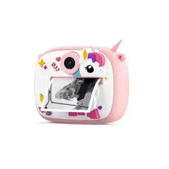 OEM - Cámara Digital Fotografica Infantil Unicornio Instantánea para Niños
