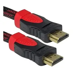 GENERICO - Cable HDMI 2 Metros Mallado Doble Filtro Punta Dorada