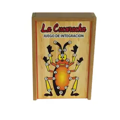 ARTESANAL - La Cucaracha Juego de Mesa Didactico Familiar en Madera