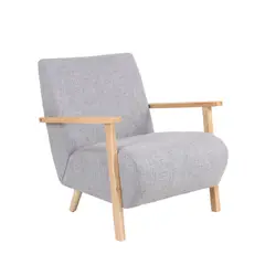 RELAN - Sillon Individual Althea Nordico Tapizado Estructura Madera