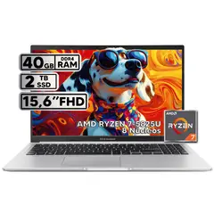 ASUS - PORTÁTIL RYZEN 7 40GB RAM 2TB SSD 15 FHD COOL SILVER