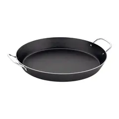 TRAMONTINA - Paellera Loreto en Aluminio con Revestimiento Interno Antiadherente Starflon Max con Asas Metálicas Grafito 38 cm 5,4 L