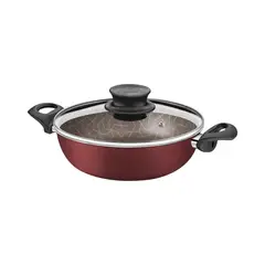 TRAMONTINA - Olla Arrocera Paris en Aluminio Antiadherente Rojo 24 cm 2.8 L