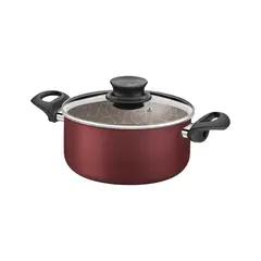 TRAMONTINA - Olla Paris en Aluminio con antiadherente Rojo 20cm 2.9 L