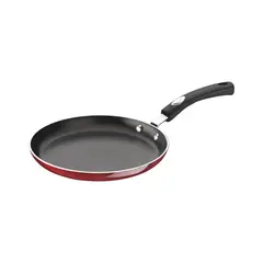 TRAMONTINA - Panquequera Mônaco Induction en Aluminio con Revestimiento Interno Antiadherente Starflon Premium y Externo Siliconado Rojo 22 cm 0,8 L