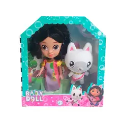 GENERICO - Muñeca Con Compañero Gato Juguete Niñas Gabby