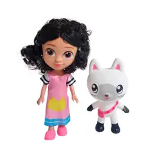 GENERICO - Muñeca Con Compañero Gato Juguete Niñas Gabby