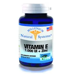 NATURAL SYSTEM - VITAMINA E 1000UI + ZINC X 100 SOFTGELS