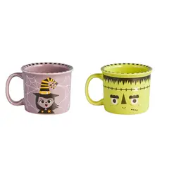 CORONA - Set x 2 Mug Halloween Frankenstein + Bruja 280ml