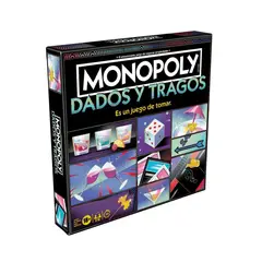 HASBRO GAMING - Juego De Mesa Monopoly Tragos y Dados