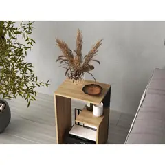 RTA DESIGN - Mesa Auxiliar Evert Fresno Europeo y Wengue con diseño moderno