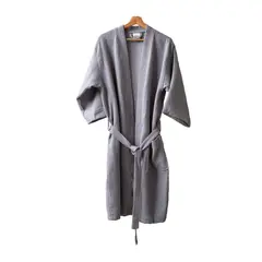 FATELARES - Bata de Baño Minipique Masculina Gris Titanio 220gr 100% Algodón
