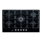 INDURAMA - Estufa Empotrable Vidrio 90 cm 5 Quemadores GN