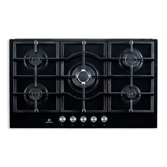 INDURAMA - Estufa Empotrable Vidrio 90 cm 5 Quemadores GN