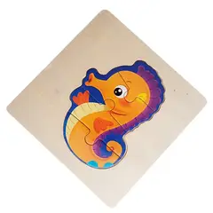 GENERICO - Rompecabeza Madera Figura Color Didactica Aprendizaje Niños