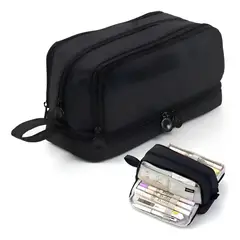 GENERICO - Cartuchera Extra Grande Organizador Colores 4 Compartimentos