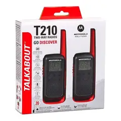 MOTOROLA - 2 Radios de Comunicación T210 Walkie Talkies Vox Originales