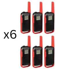 MOTOROLA - 6 Radios de Comunicación T210 Walkie Talkies Vox Originales