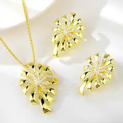 VERAMOREST - Set de joyería Collar y Aretes