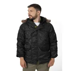 ALMA DE AVIADOR - Chaqueta Poliéster Negro Antártida Man