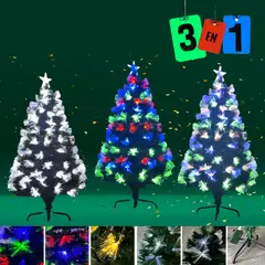 ORQUIDEA - ARBOL FIBRA OPTICA BLANCO CALIDO/MULTICOLOR 180 CM