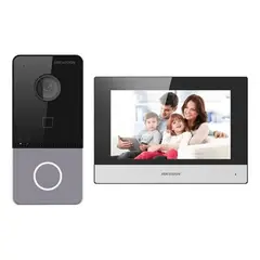 HIKVISION - Kit Video Portero Ds-kis603-p 2 mp con pantalla 7″ Inalámbrico