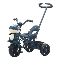 KIDSHOP - Triciclo Infantil Dinosaurio Con Música Y Cesta TR-066-AZ