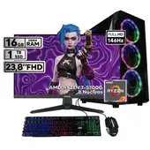POWER GROUP - PC AMD RYZEN 7 16GB RAM 1TB HHD MONITOR 24" RGB GAMING PACK