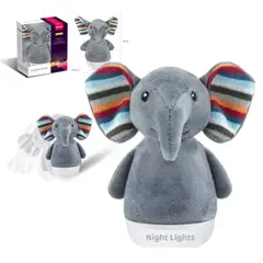 AMERICAN GENERICS - Peluche Bebe Niño Niña De Animales Con Luces Para Abrazar