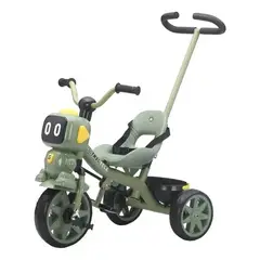 KIDSHOP - Triciclo Infantil Robots Con Música Y Cesta TR-068 Verde