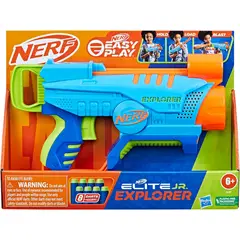 HASBRO - Lanzador De Espuma Nerf Elite Junior Explorer 8 Dardos