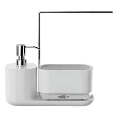 GENERICO - Dispensador de Jabón Líquido 1878 Blanco con Bomba Metálica