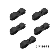 GENERICO - Set 5 clips autoadhesivo Soporte Abrazadera para Cable
