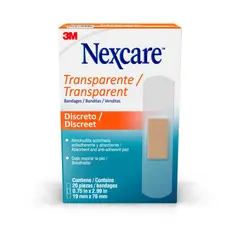 3M - Curas Plasticas Transparentes X20 Nexcare