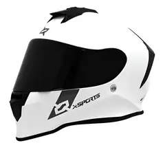 X SPORTS - Casco Xsports V151 Solid Blanco Brillante Talla M