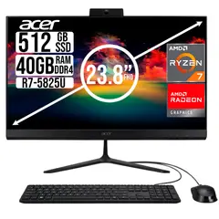 ACER - TODO EN UNO AMD RYZEN 7 5825U SSD 512GB RAM 40GB 23,8 FHD