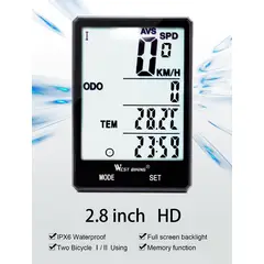 GENERICO - Velocimetro Odometro Ciclocomputador Impermeable 28 inalambrico