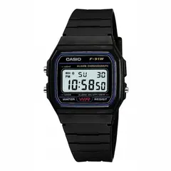 CASIO - Reloj F-91w-1 Cronometro Alarma Calendario Original