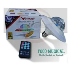 GENERICO - Bombillo Parlante Con Luz Led Bluetooth + Control Remoto