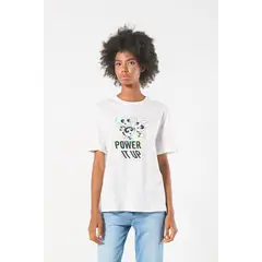 KOAJ - Camiseta crema cuello redondo de Chicas Superpoderosas Mujer