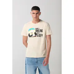 KOAJ - Camiseta kaki cuello redondo con arte de South Park Hombre