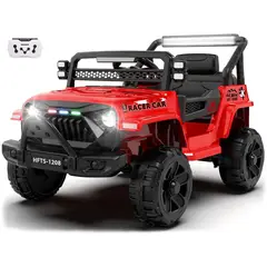BEBESUNITA - Carro Moto Electricos 4x4 Llanta Caucho 12v Control - Rojo