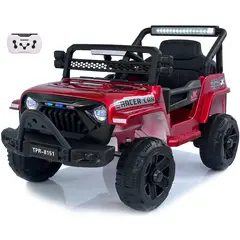 BEBESUNITA - Carro Moto Electrico 4x4 Llanta Caucho 12v Ctrol - Vinotinto