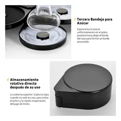 GENERICO - Labiador Bordeador Escarchador De Copas Vasos 3 Puestos Bar