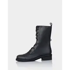 STIVALI - Bota Militar Cuero Ceranil Negra