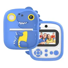 GENERICO - Cámara Infantil Analógica Diseño Dinosaurio Color Azul